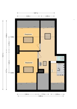 Floorplan - Daniël Catterwijckstraat 43, 2282 HK Rijswijk
